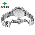 NORTH 7722 metal strap Men Top Brand Luxury New Quartz Watch Men Fashion Casual Sports Watches Waterproof Clock Relogio Masculio